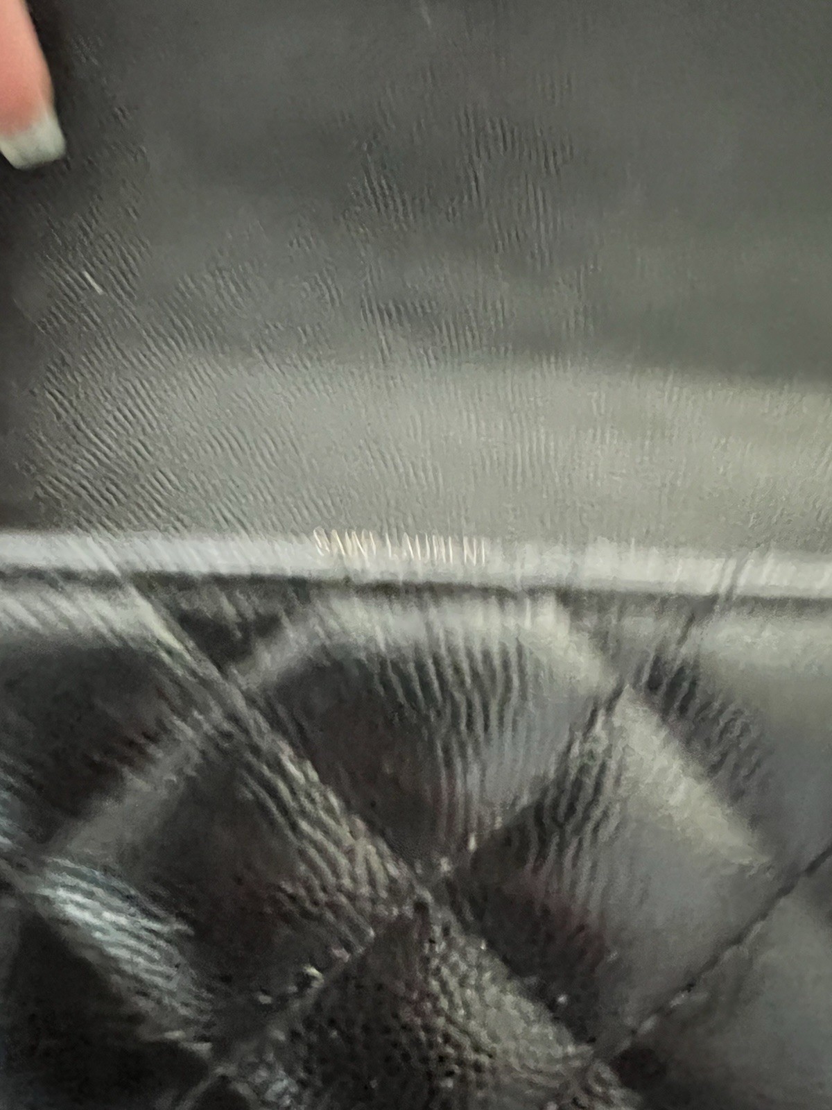 Saint Laurent Envelope Black Quilted YSL Monogram Chain Strap Bag Dust Bag