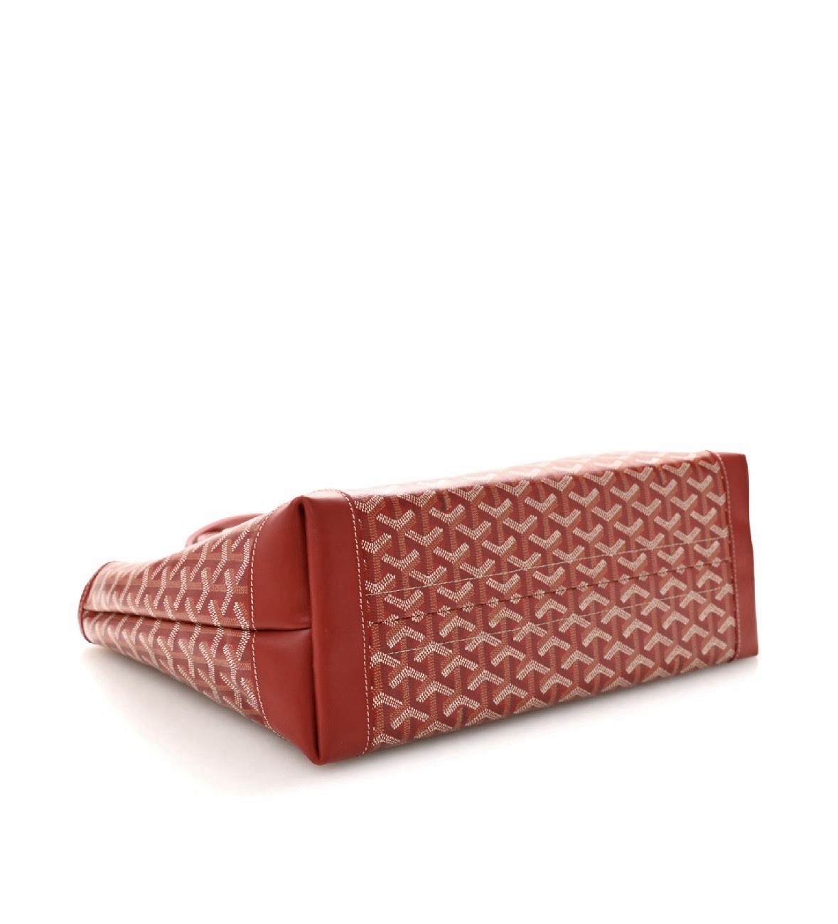 Goyard Saint Louis Large Red Goyardine Tote Bag Double Handles Clochette