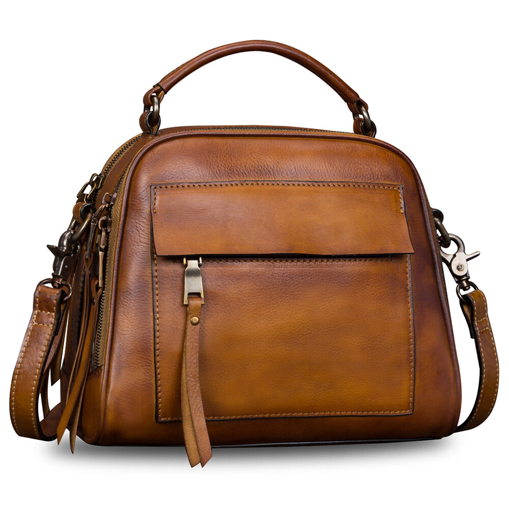 Genuine Leather Purses and Handbags Women Vintage Shoulder Bag Crossbody Bag