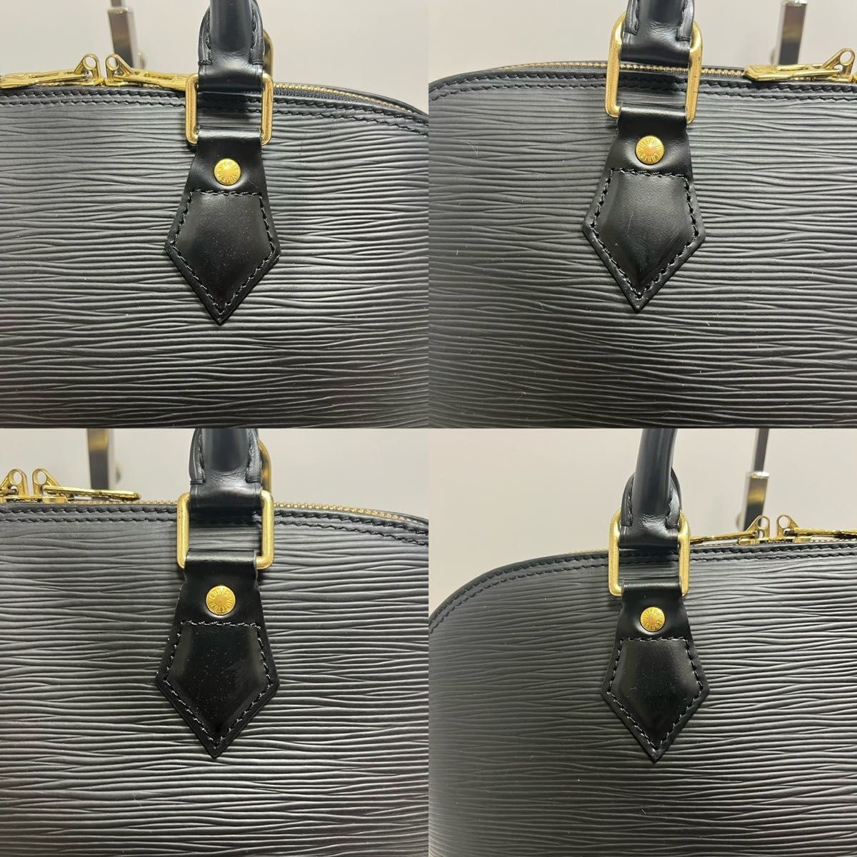 AUTHENTIC LOUIS VUITTON EPI ALMA HANDBAG BLACK FL0092 LV VINTAGE LUXURY