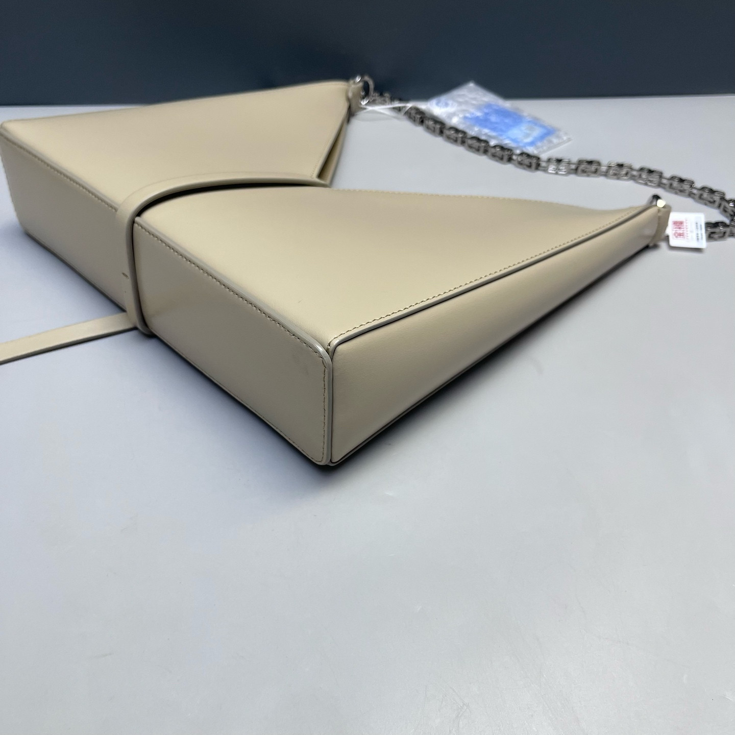 Authentic Givenchy Cut-out Cowhide Leather Crossbody Khaki Silver-Tone eBay AG