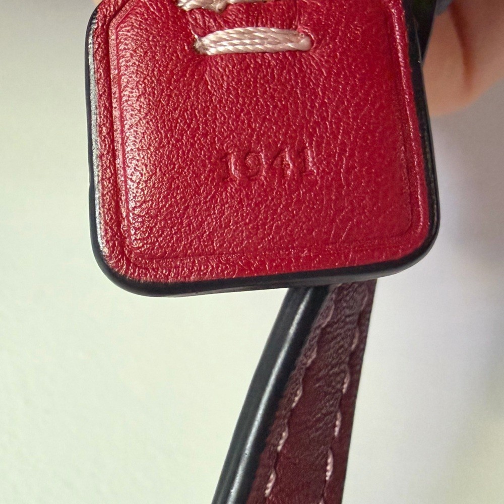 Coach Soho 1941 Crossbody Wristlet in Washed Red Glovetanned Leather