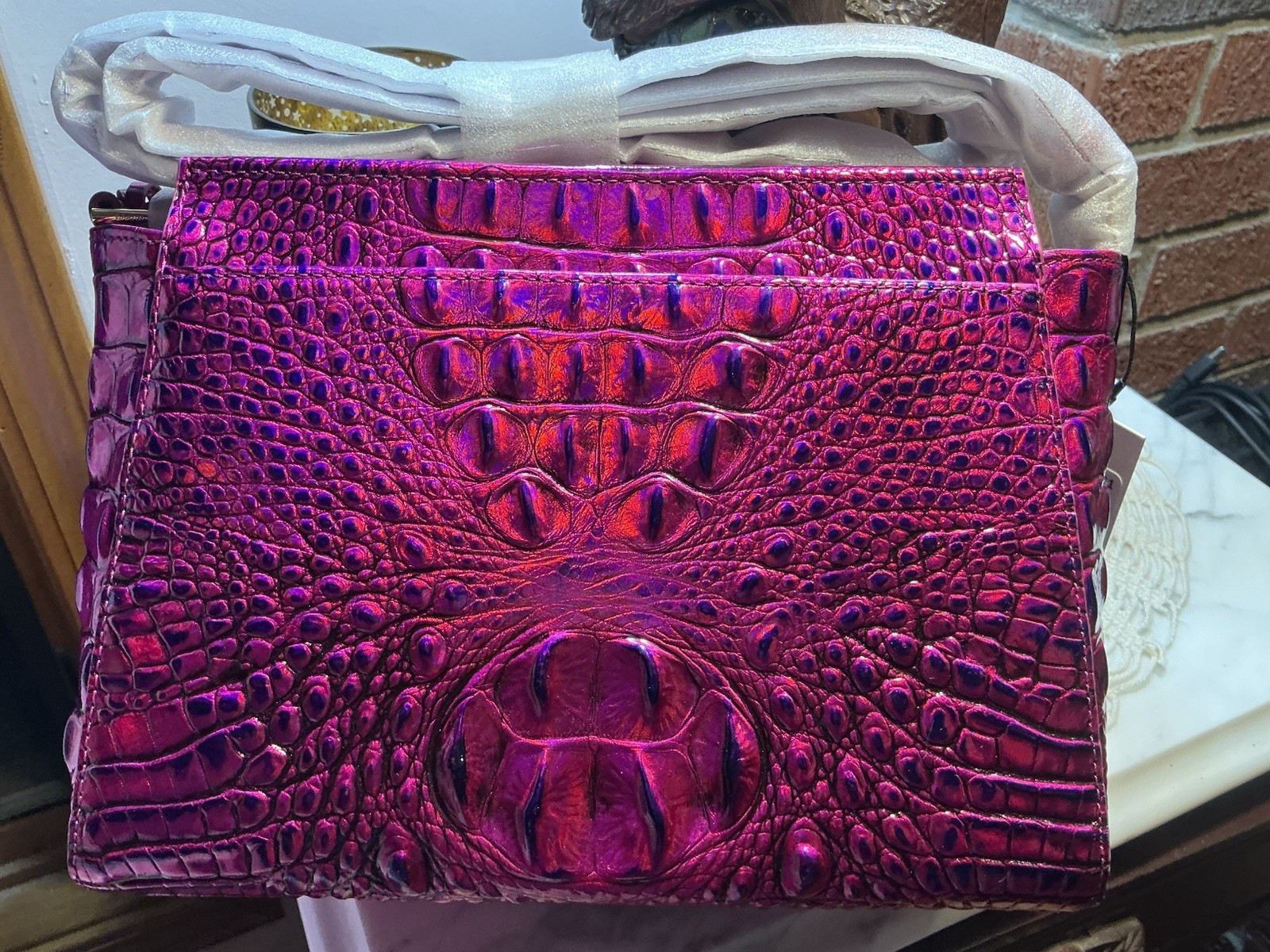 NEW BRAHMIN VOLTAGE VIOLET HILLARY