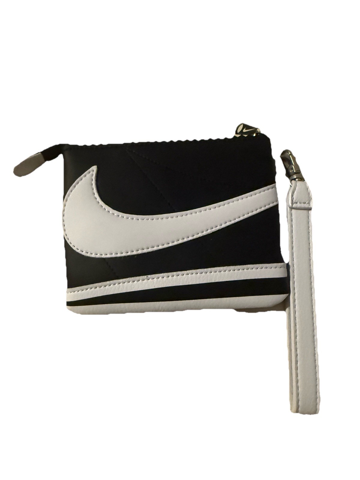NWT Nike Icon Cortez Wristlet Bag Clutch black/white 5.5″ x 4.5″ Unisex A25