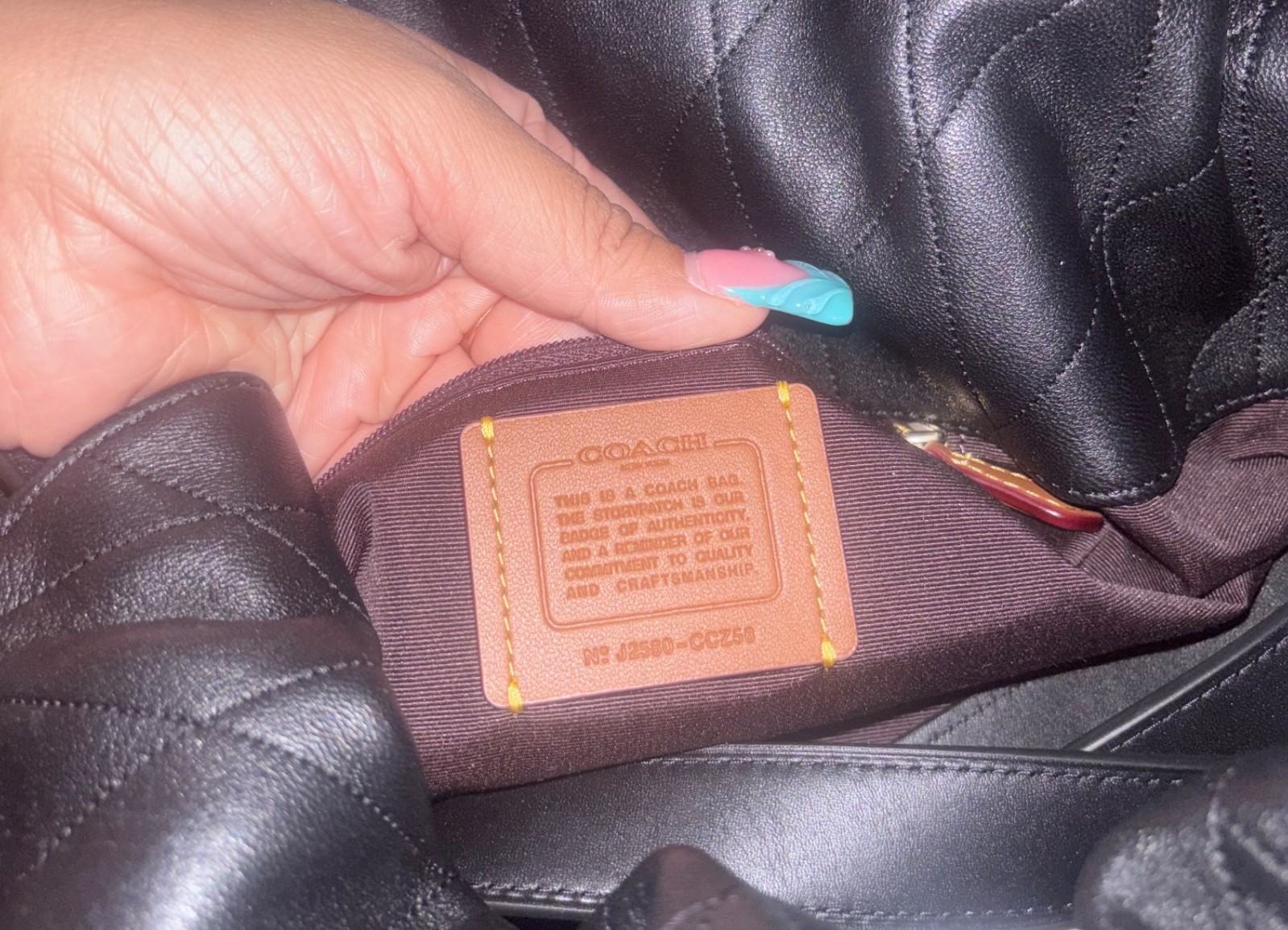 coach faye large shoulder bag Quilted