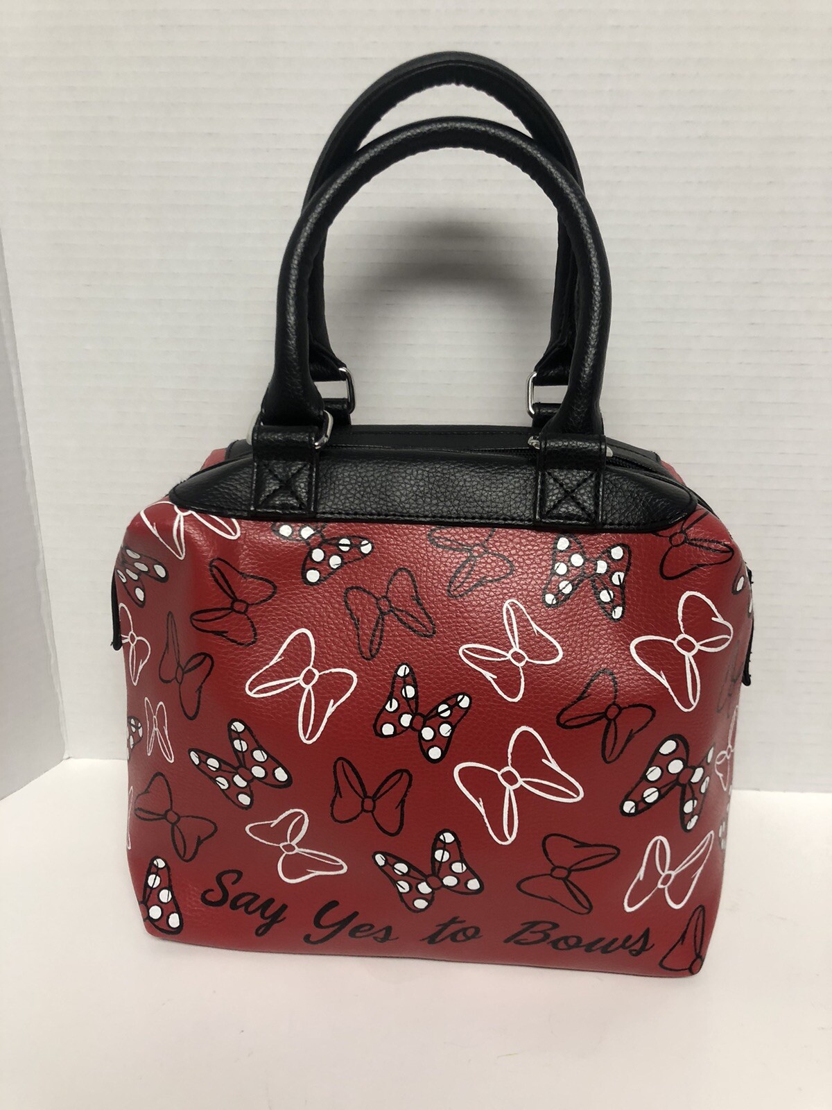 Limited Edition Disney Parks Minnie Mouse Say Yes to Bows Satchel Handbag Purse