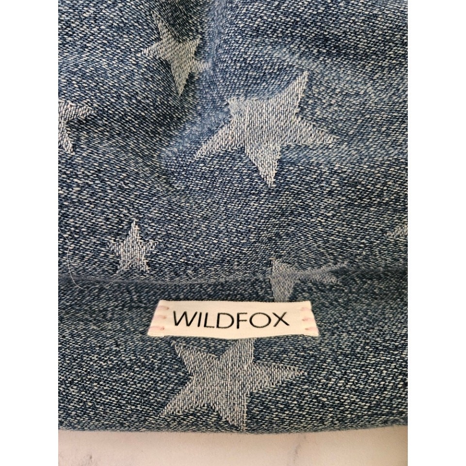 Wildfox Denim Drawsting Tote Bag/Backpack