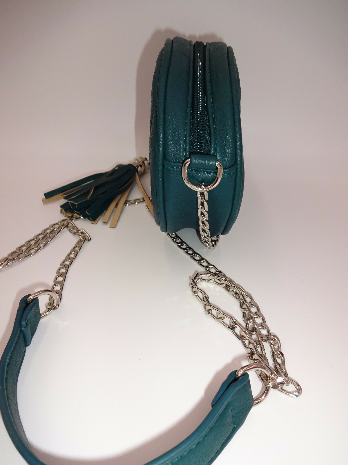 Small Green Vegan Leather Steve Madden Girl Purse Bag Handbag
