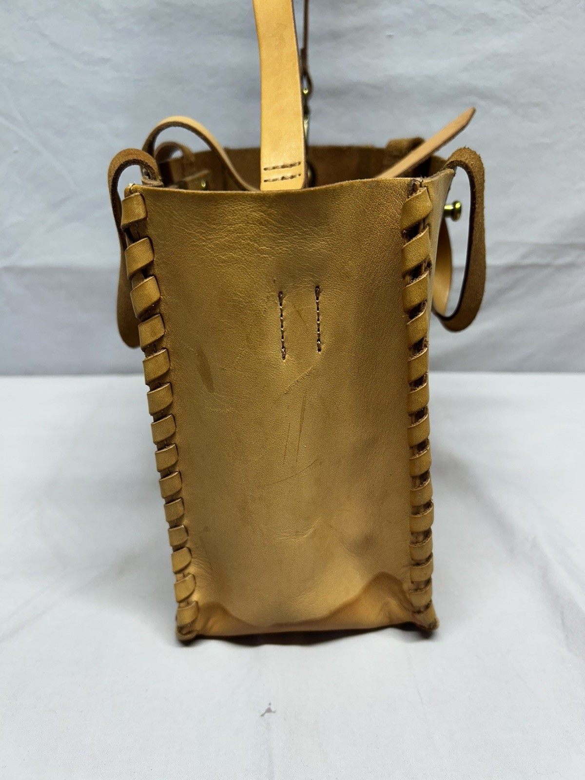 Madewell Tan Leather Bag Crossbody Square Brown
