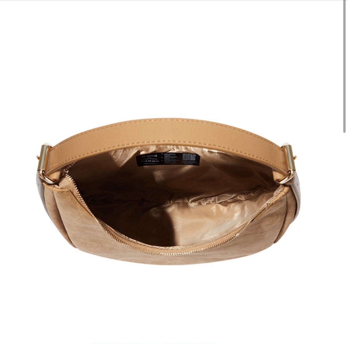 4TH & RECKLESS Una Faux SuedeCrescent Bag Shoulder Purse / Hobo bag in brown tan