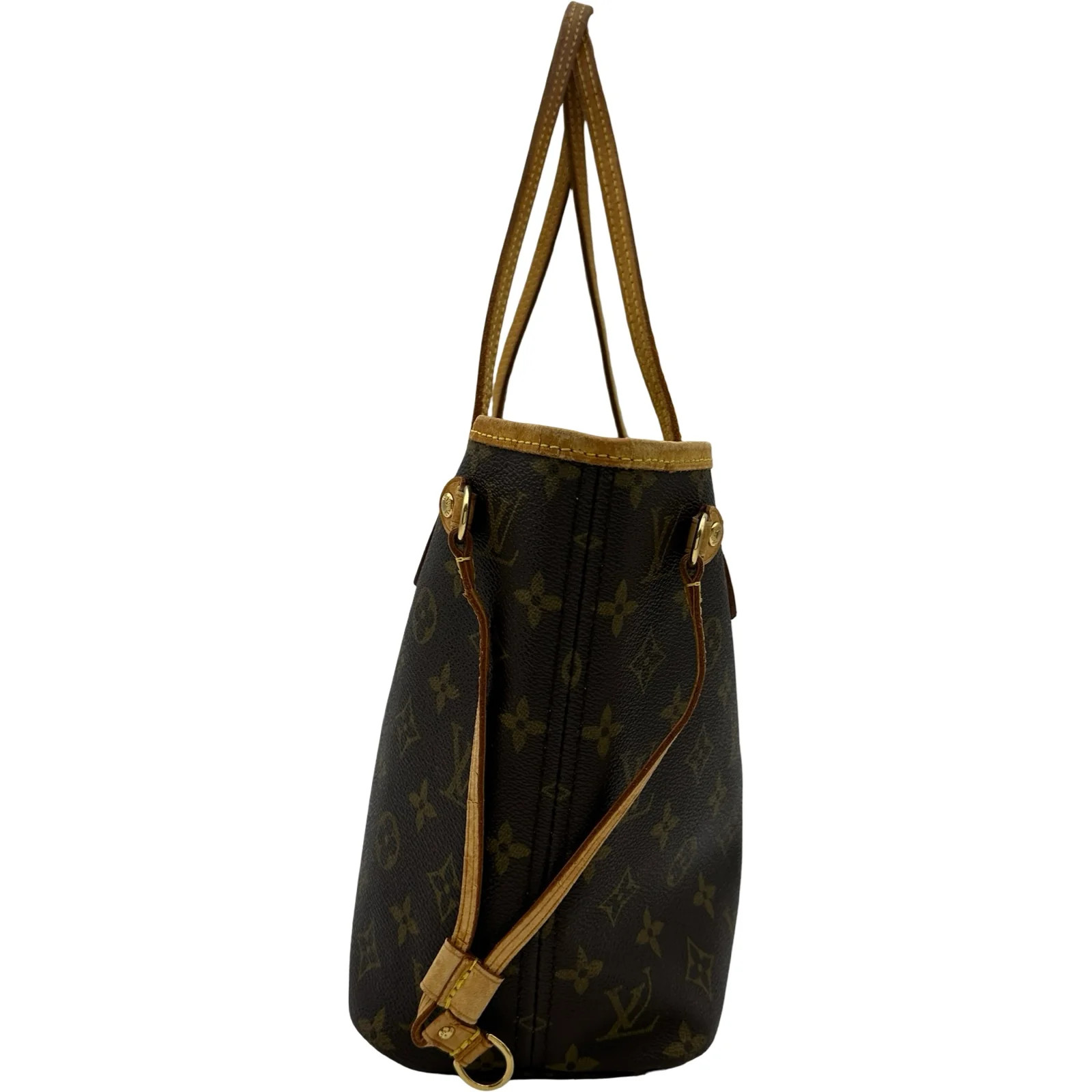 LOUIS VUITTON Neverfull PM Brown Monogram Handbag M40155 #OKB3959