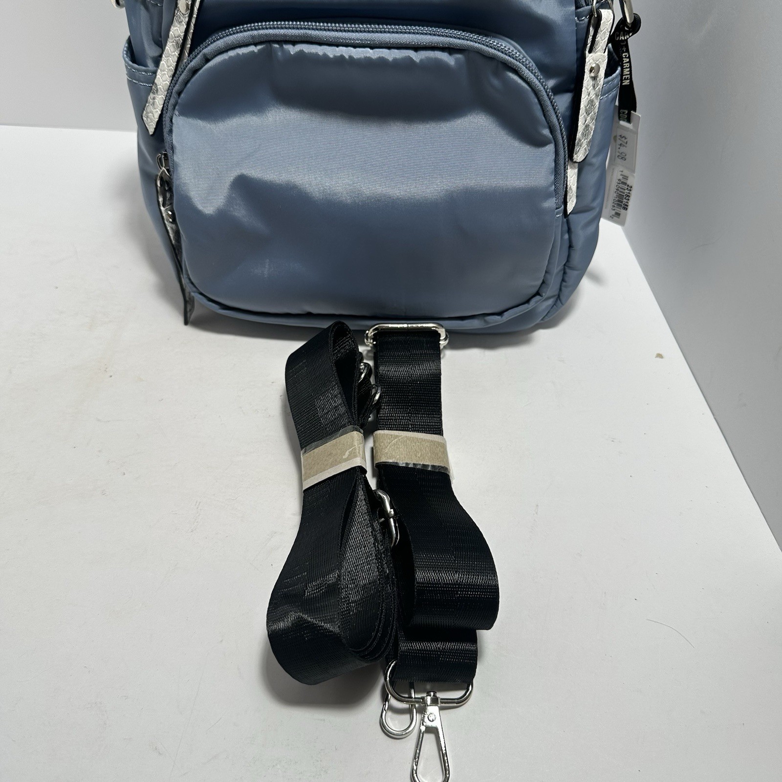 Coco And Carmen NWT Blue Snack Skin Pattern Backpack Handbag