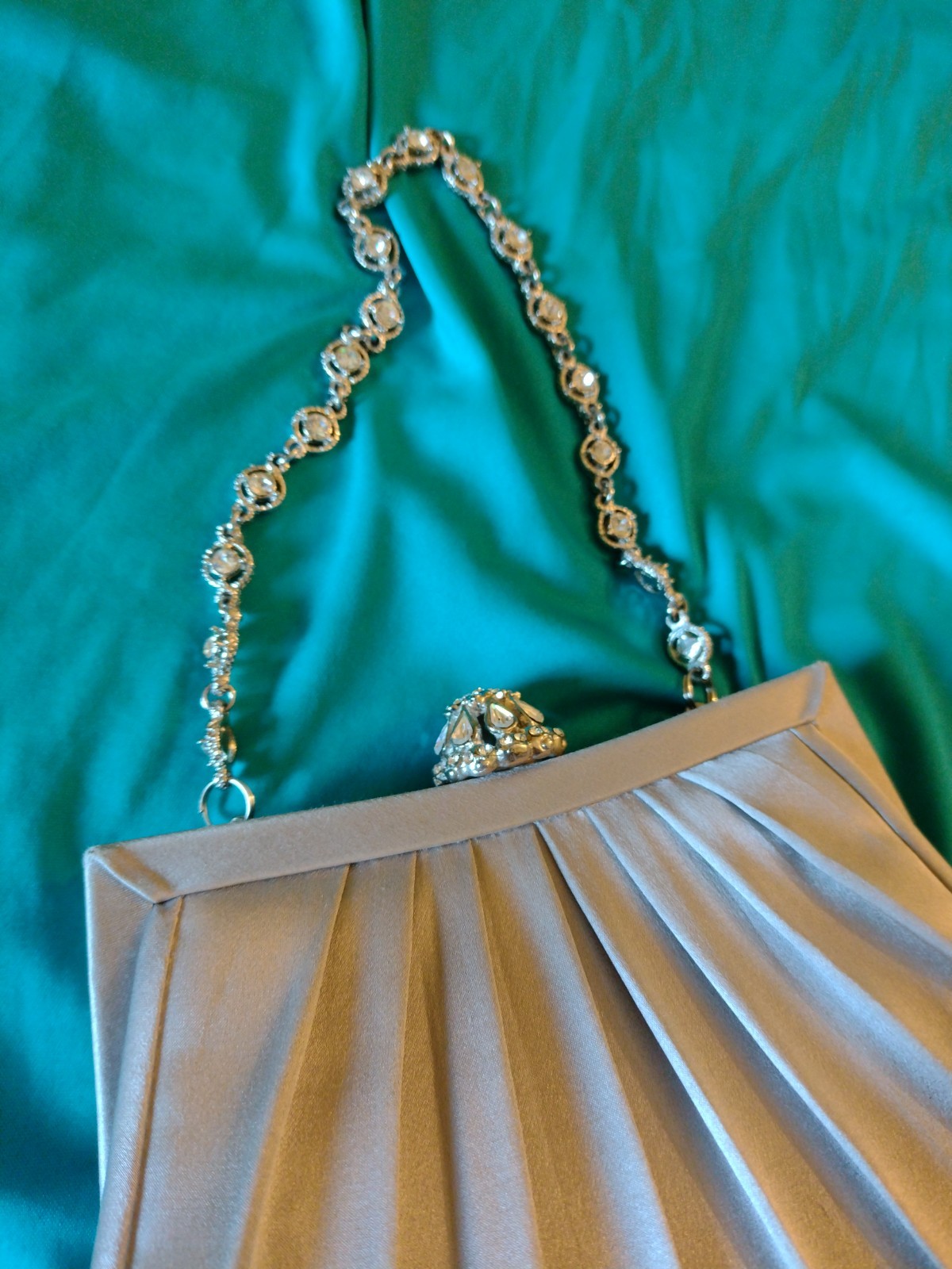 Gem Purse Silver Bag Make up Small Size
