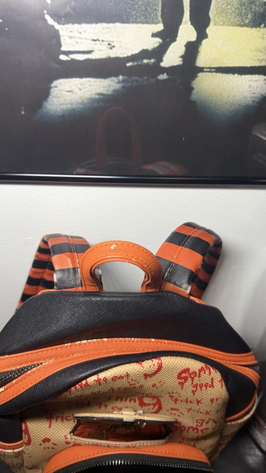 Rare Y2K Loungefly Trick ‘R Treat Pumpkin Head Mini Backpack
