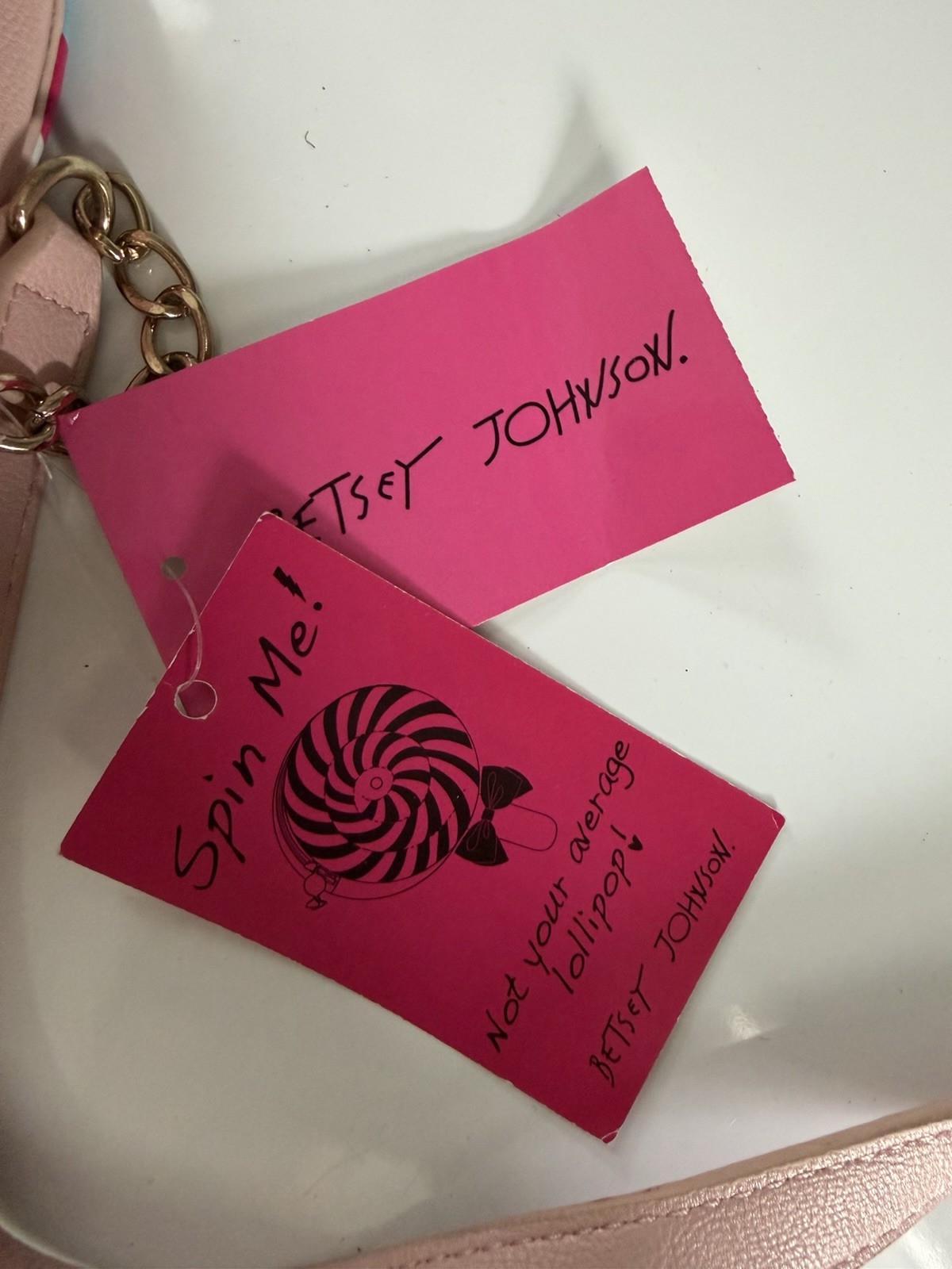 *Betsey Johnson* Spinning *Lollipop Crossbody Bag Purse* Candy Treat *NEW!*