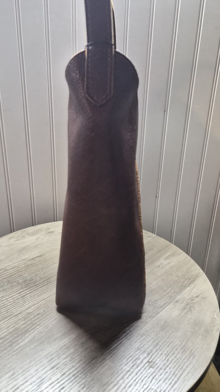 Portland Leather Goods Premium Large Naomi Shoulder Bag Boreal Pebbled Leather
