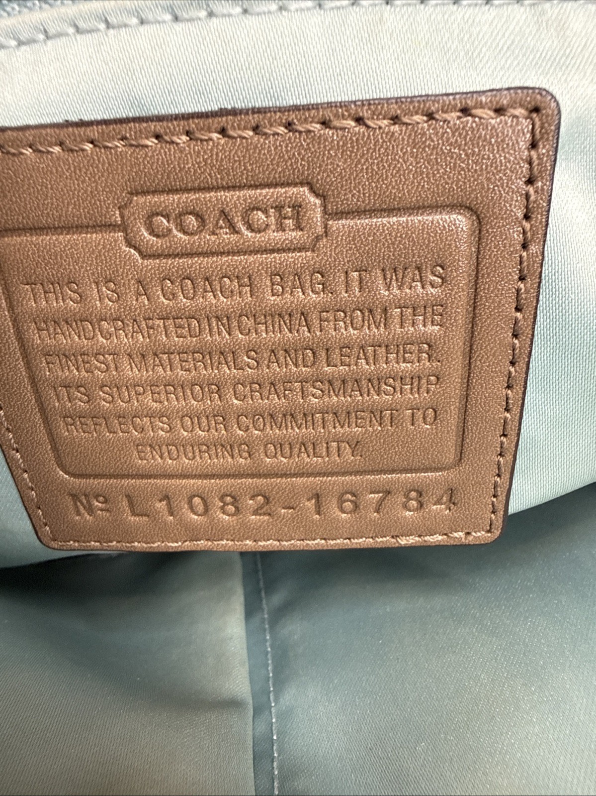 COACH Kristin OP Art Signature Shoulder Purse Khaki L1082-16784 Bag Included