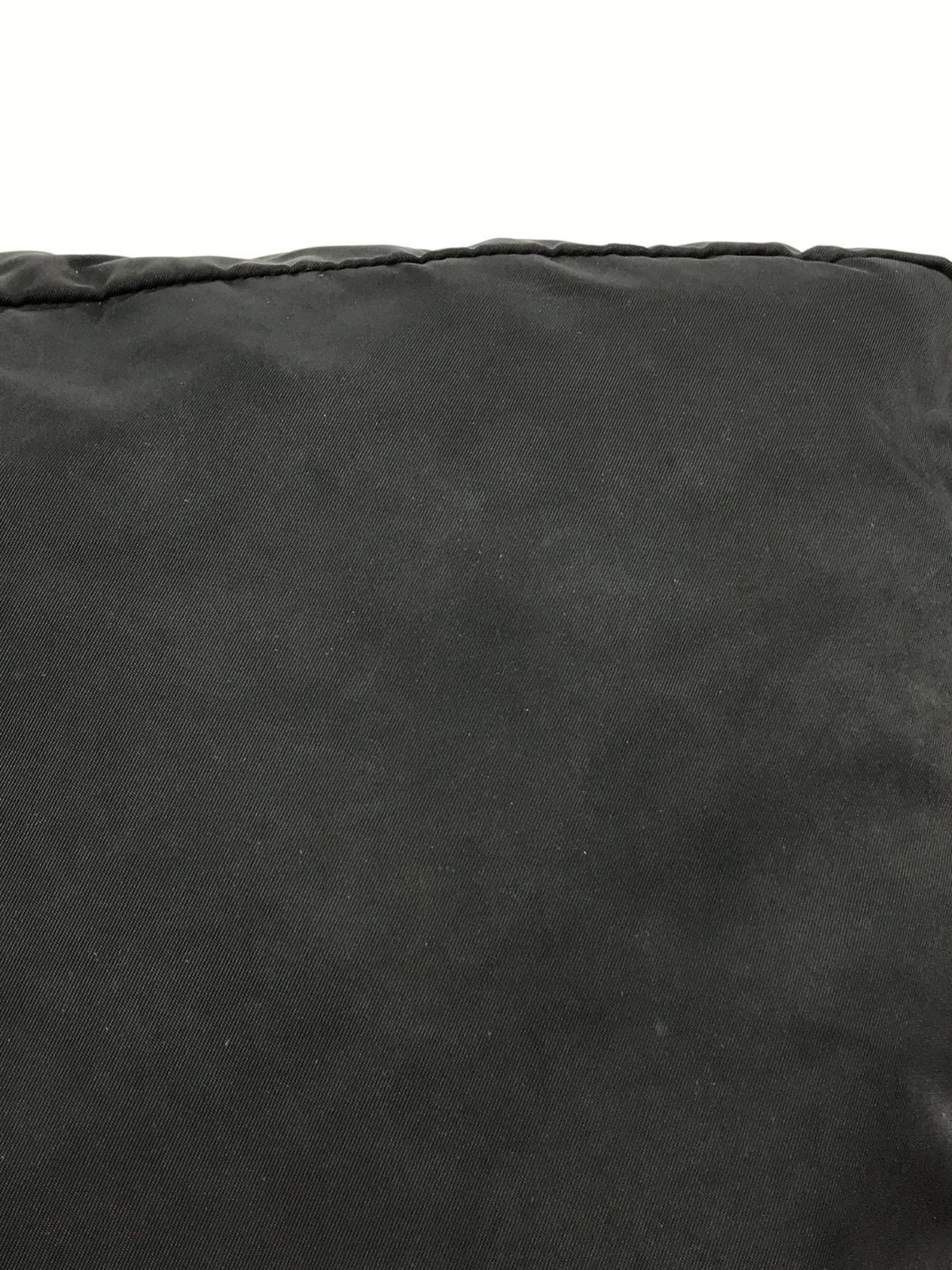 Authentic PRADA Black Nylon Triangle Logo Crossbody Bag, Size 28.5cm x 30.5cm, S