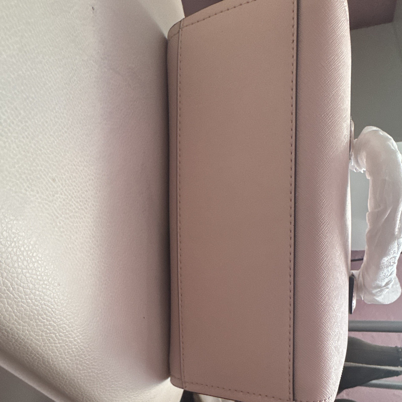 Michael Kors Small Satchel/Top Handle Bag Powder Blush Gold Detachable Strap