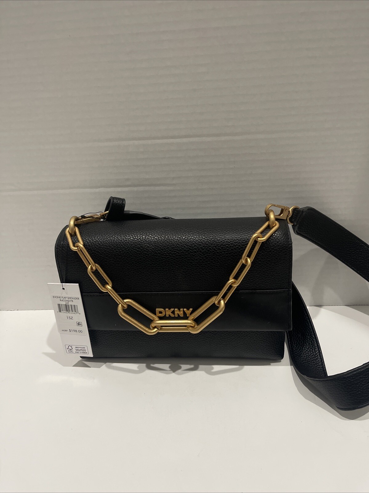 DKNY EVONE FLAP SHOULDER PURSE R433AD78 MSRP $198.00