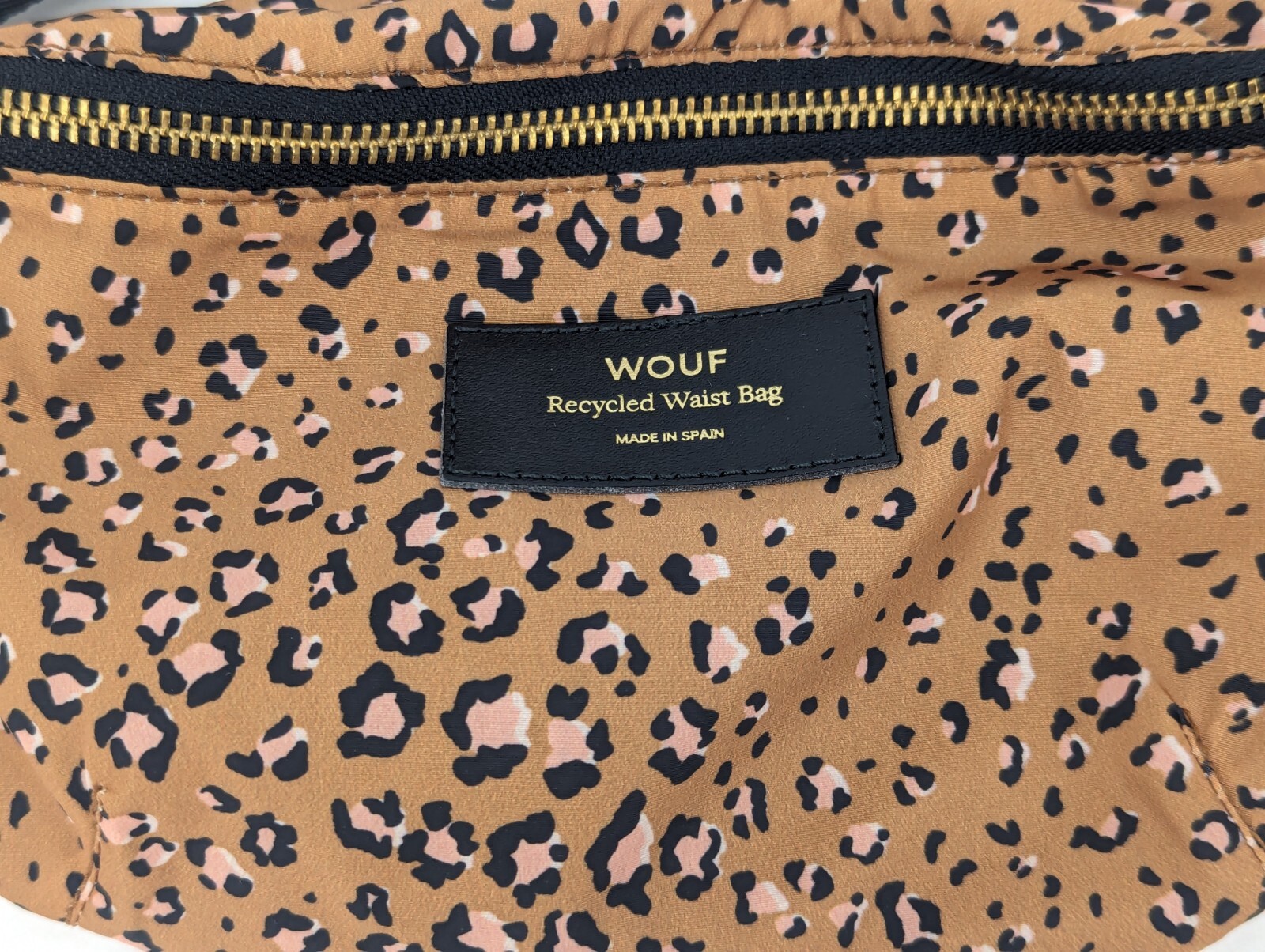 WOUF Leopard Recycled Polyester Waist Hip Belly Belt (or Shoulder) Fanny Pack
