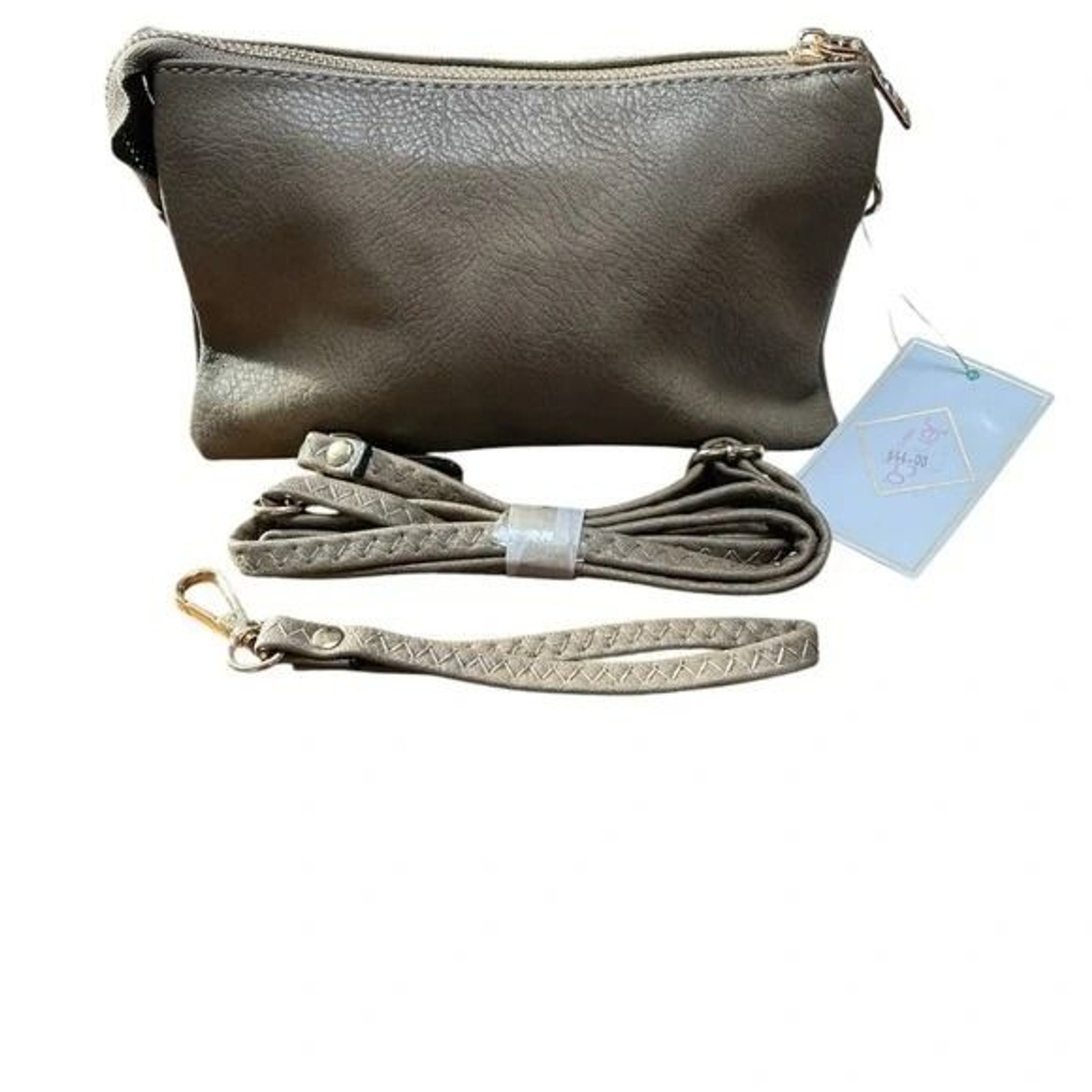 Jen & Co. NWT brown wristlet/Crossbody purse.