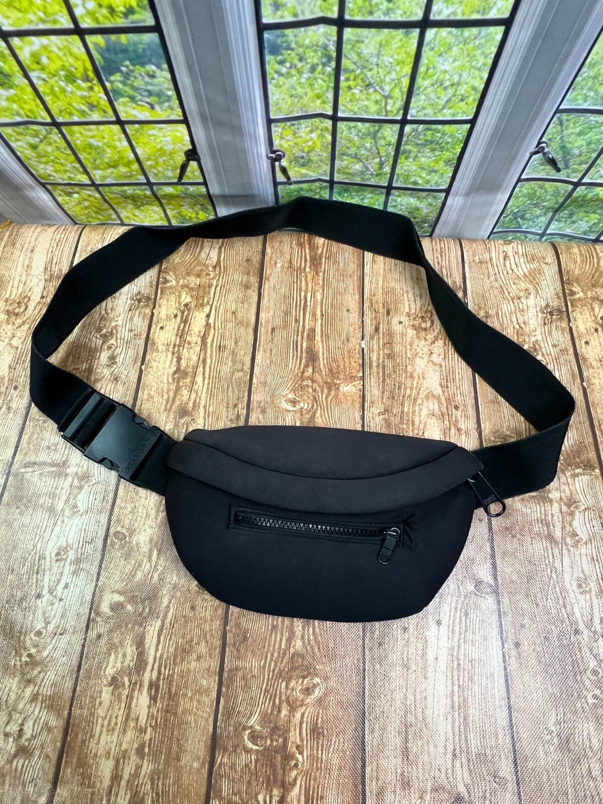 Dagne Dover Ace Fanny Pack Belt Bag Black Neoprene