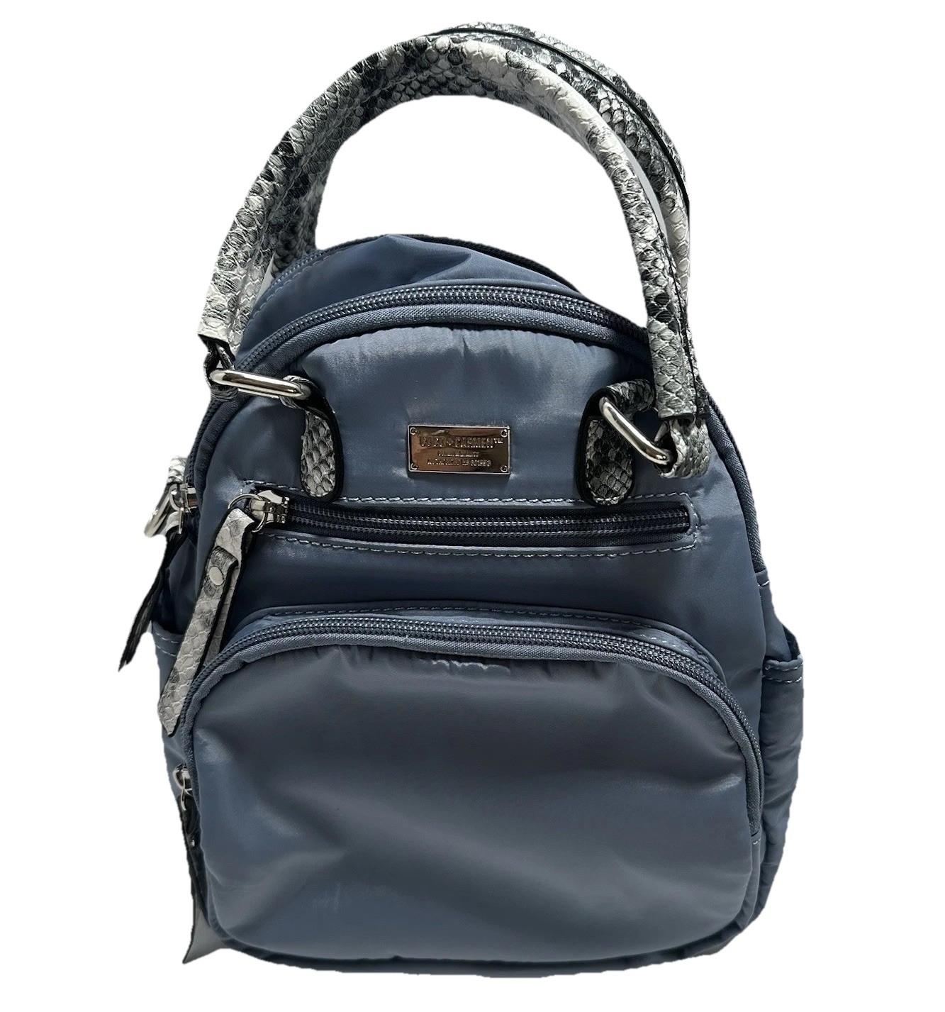 Coco And Carmen NWT Blue Snack Skin Pattern Backpack Handbag