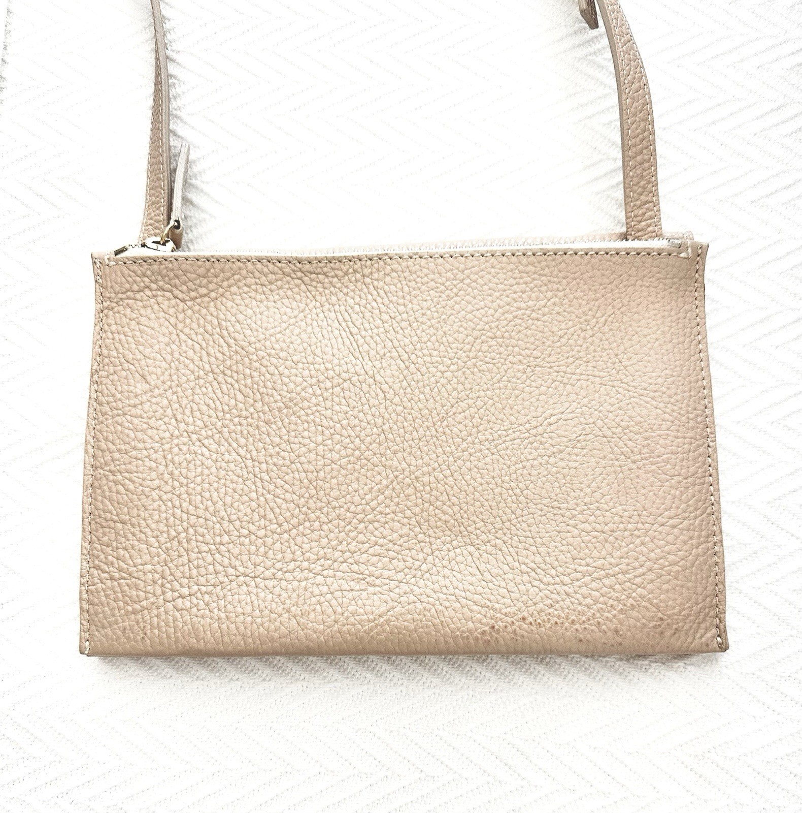 SHINOLA DETROIT Accordion Crossbody Leather Pink Bag Purse USA MADE $450 ~ VEUC