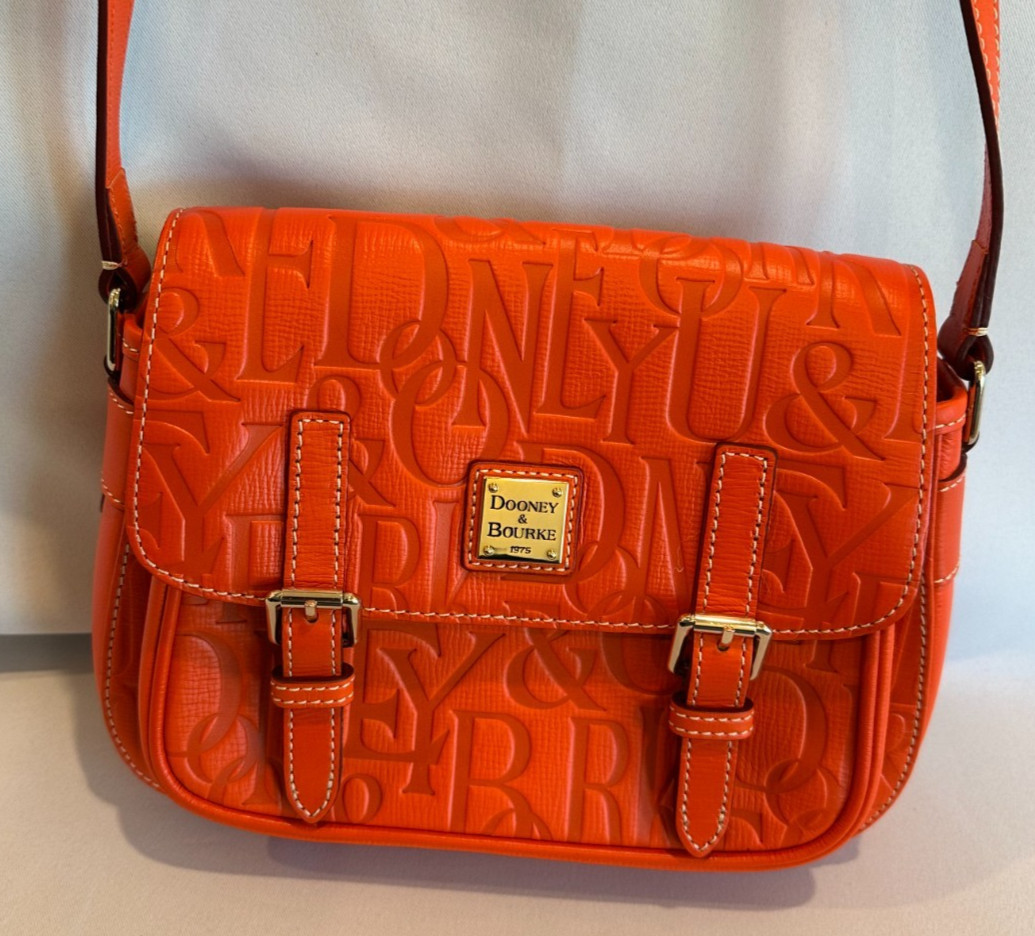 Dooney and Bourke Small Safari Crossbody w/ Embossed Lettering (NWT)