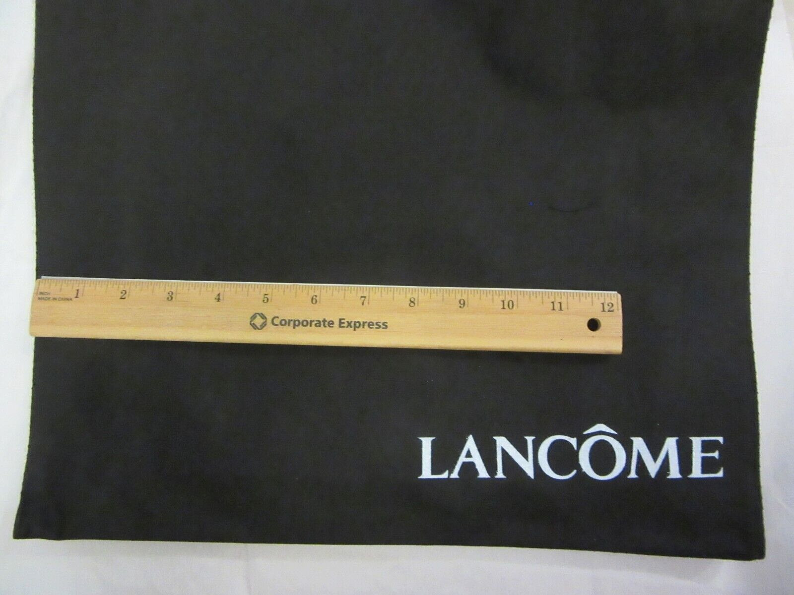 VTG Original LANCOME Black Tote Bag Large 15 X 16 inches w/ Small Bag Inside