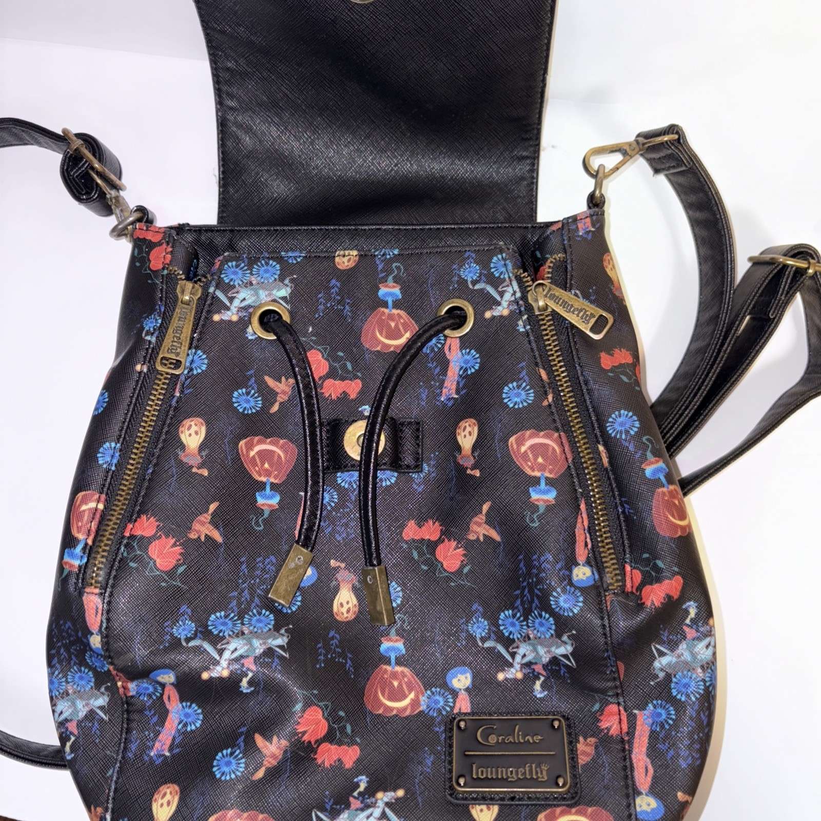 Loungefly Coraline Convertible Backpack Crossbody Bag