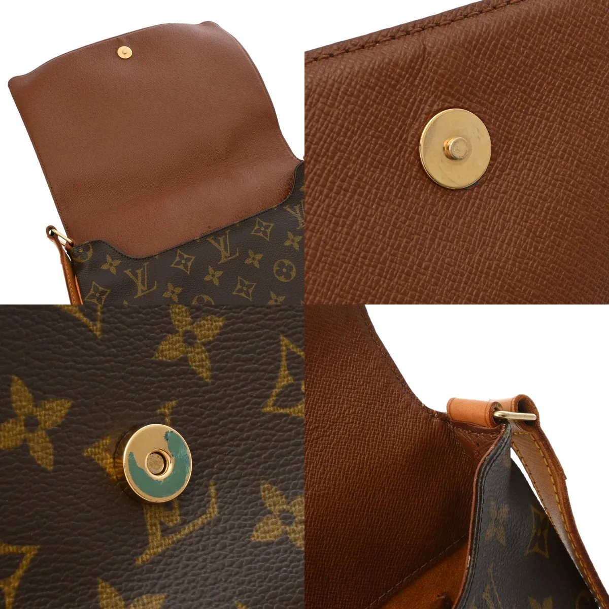 Louis Vuitton M51388 Shoulder Bag Monogram Canvas Brown #WB5632