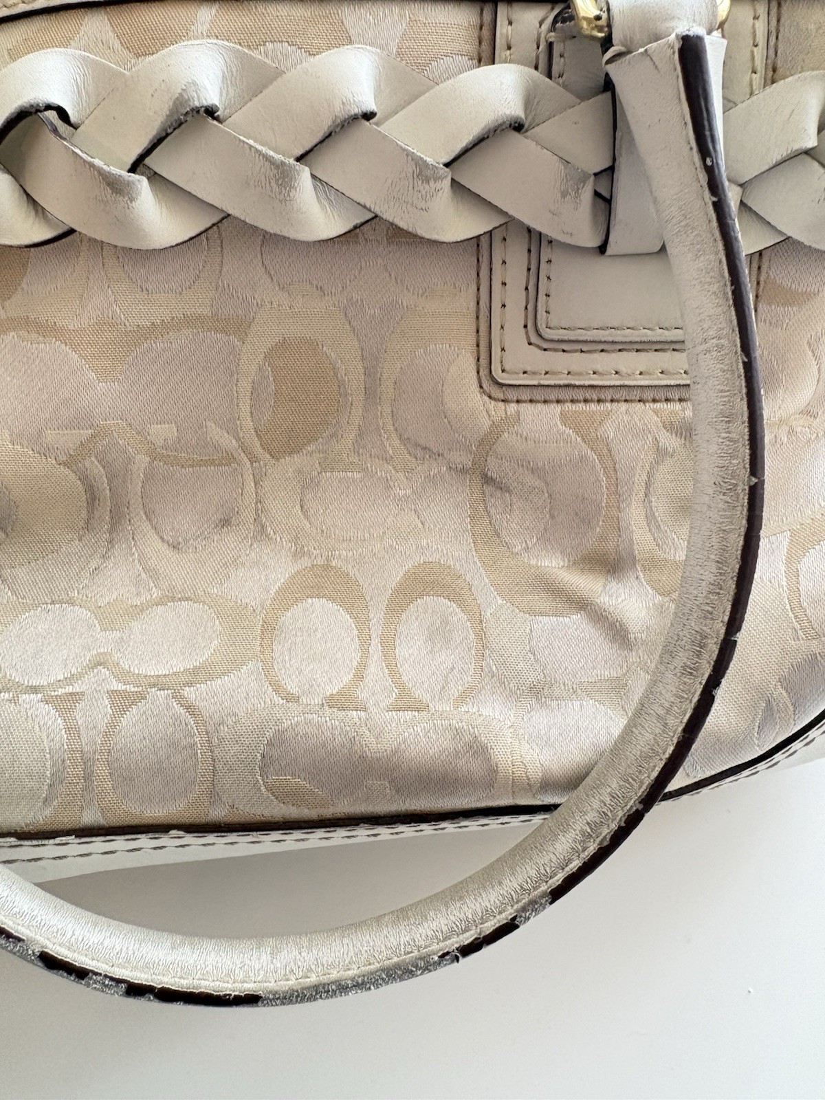 Vintage Coach Hampton Braided Tote
