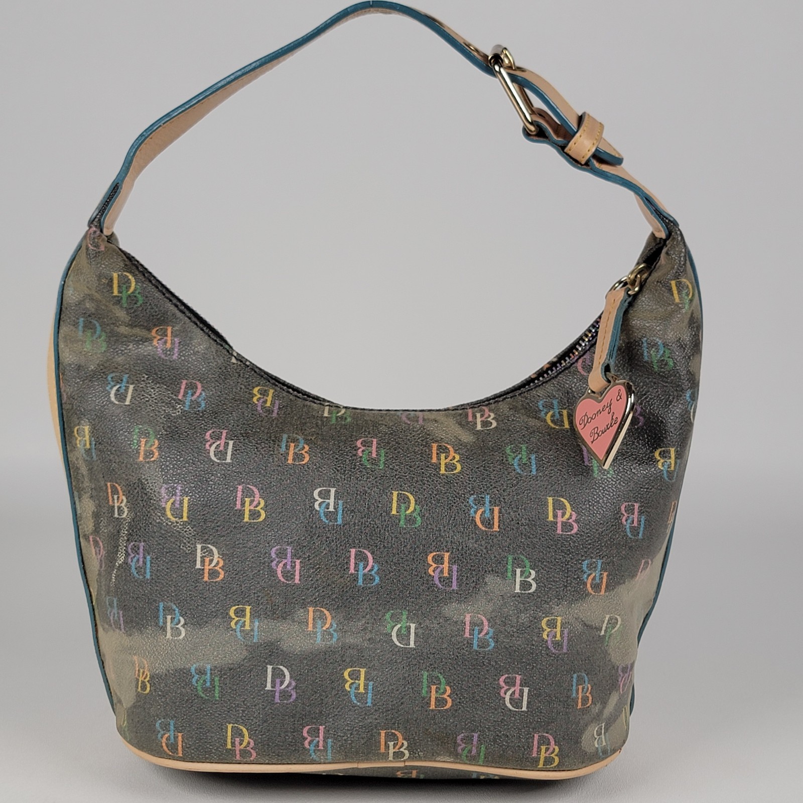 Dooney & Bourke Rainbow Monogram Hobo Bag Y2K Vintage See Photos for condition