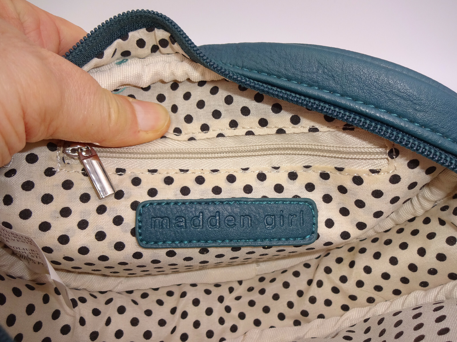 Small Green Vegan Leather Steve Madden Girl Purse Bag Handbag