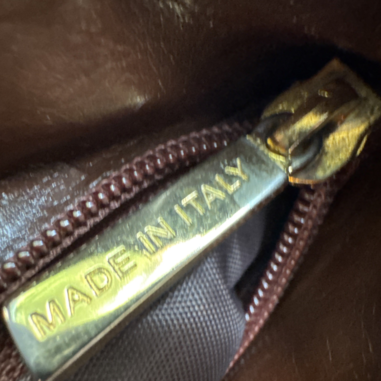 Valentino Di Paolo Brown Leather Shoulder Bag Handbag Purse Italy 12×14