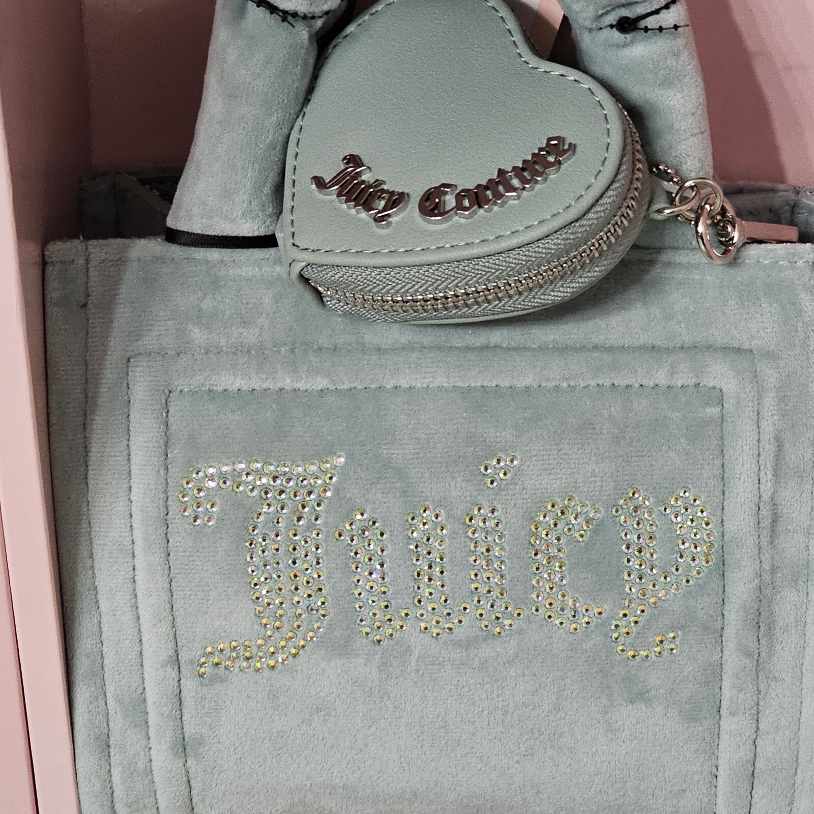 Juicy Couture Big Spender 3 Piece Gift Box Set Cool Blue Velour New