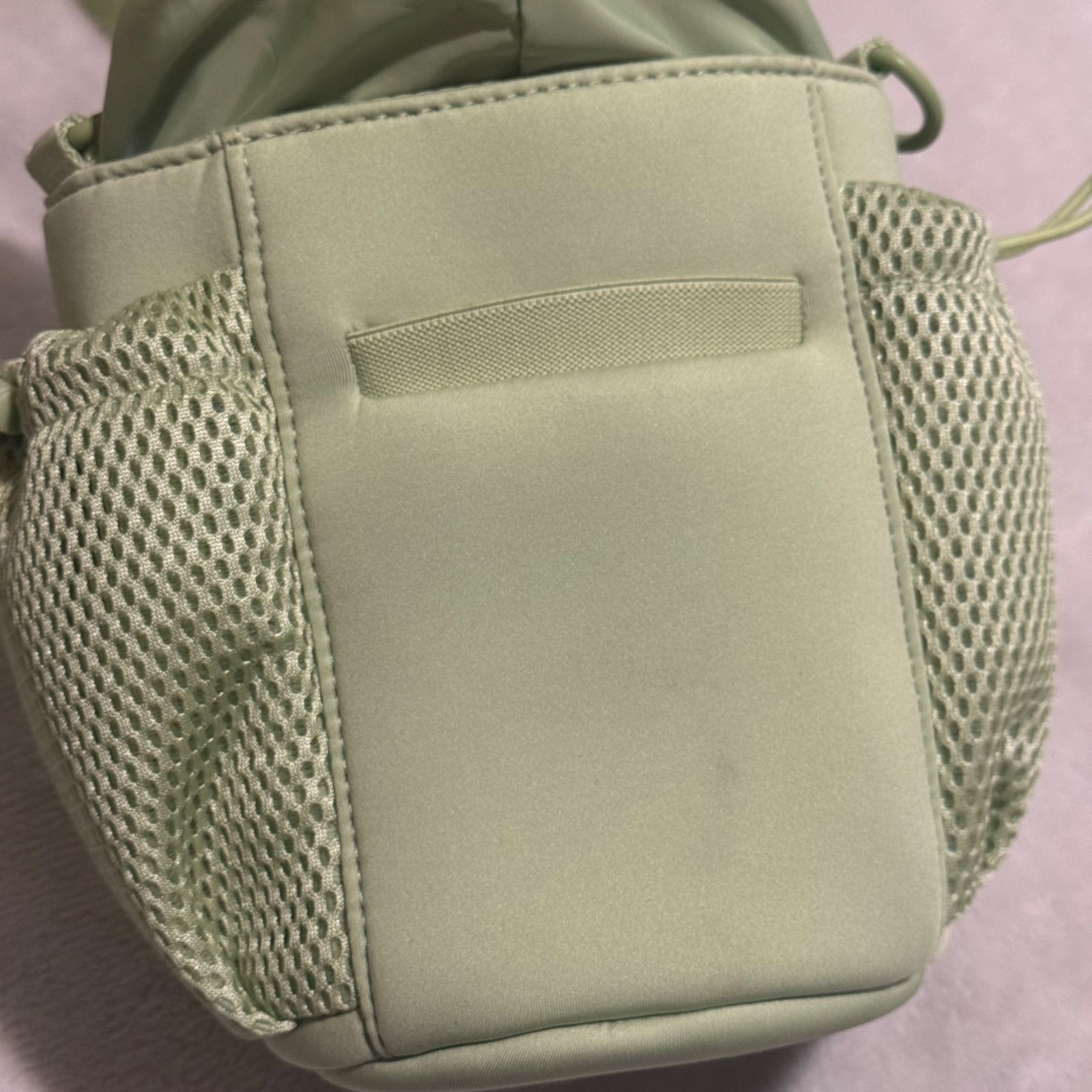Dagne Dover Sloan Water Bottle Sling In Matcha Latte With Adjustable Strap