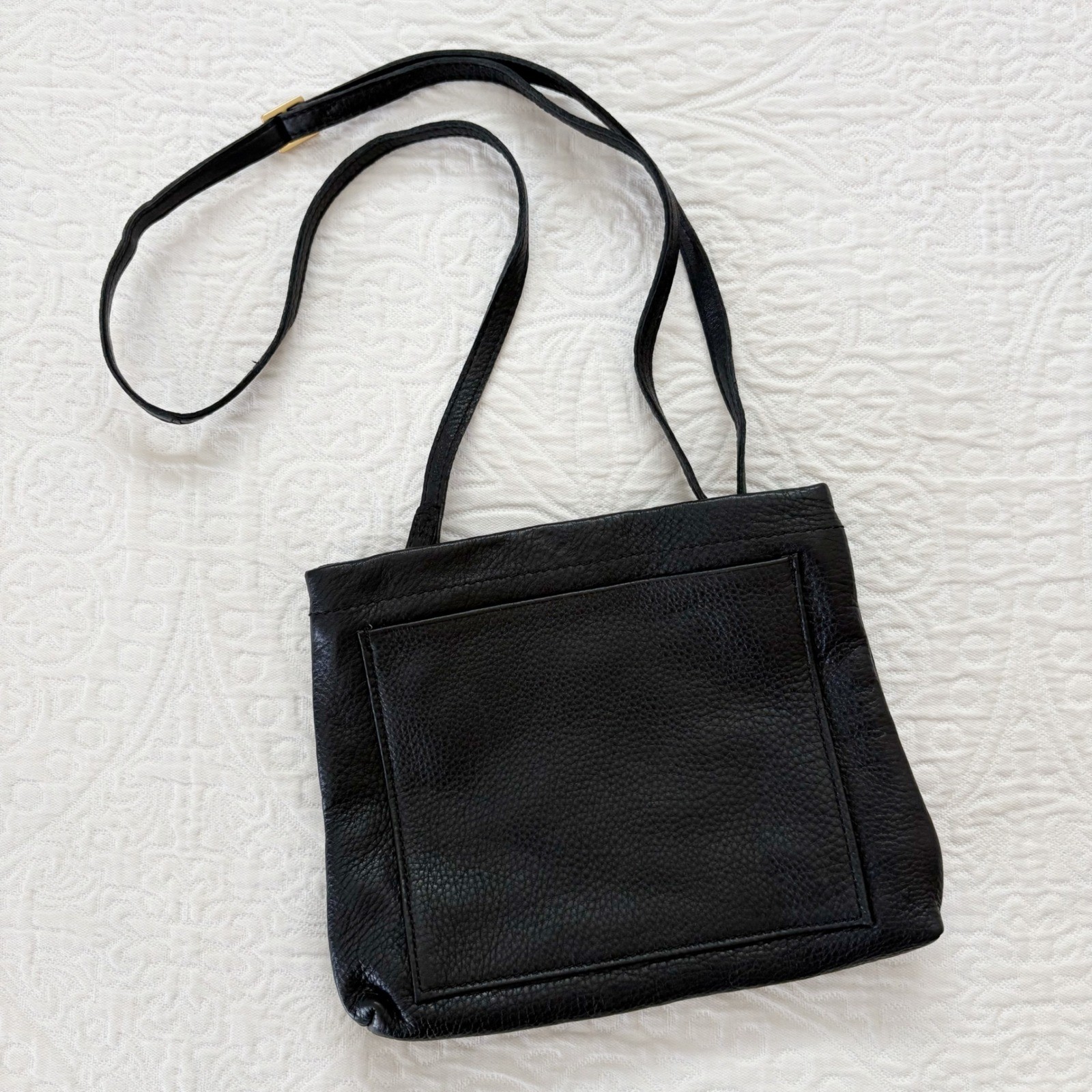 Hammitt Duke Crossbody Bag, Black / Brushed Gold