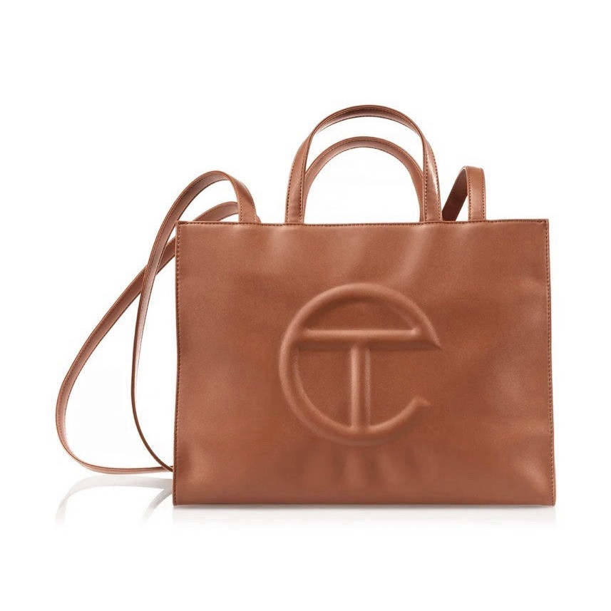 Telfar Medium Shopping Bag – Tan with dust bag