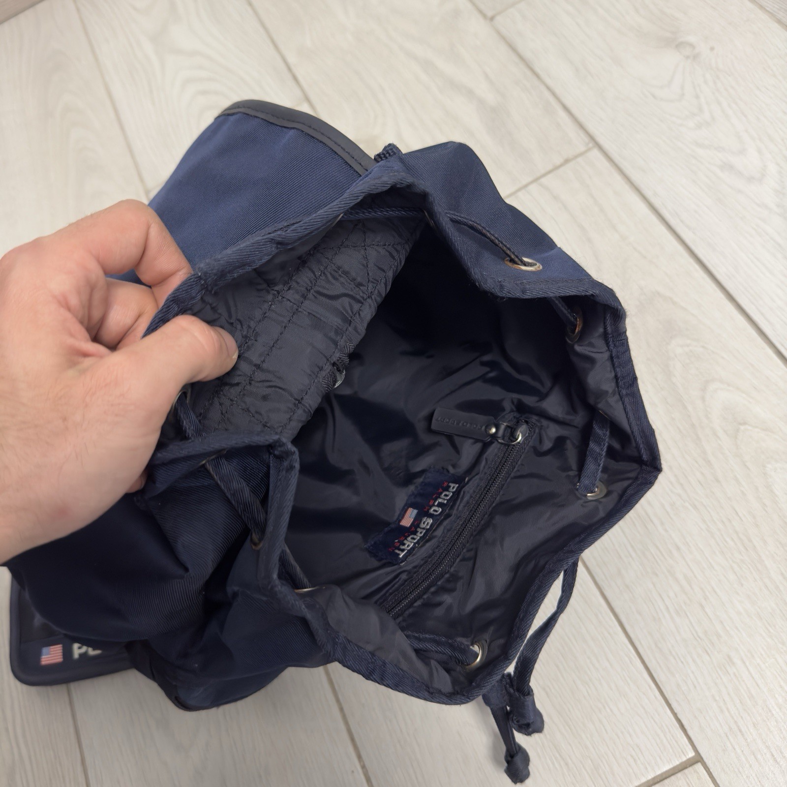 Polo Sport Ralph Lauren Vintage Backpack + Wallet Unisex Blue