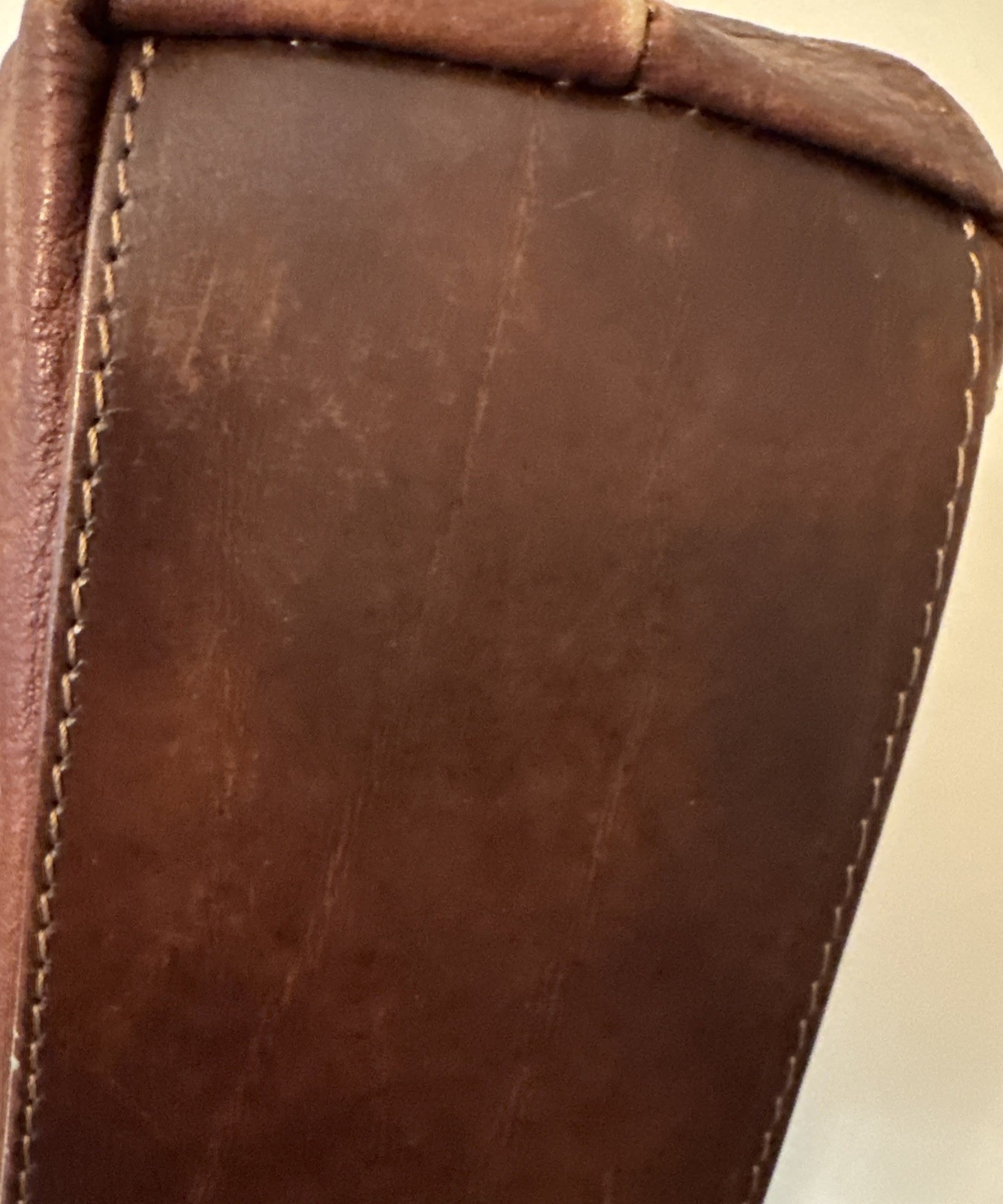 Valentino Di Paolo Brown Leather Shoulder Bag Handbag Purse Italy 12×14