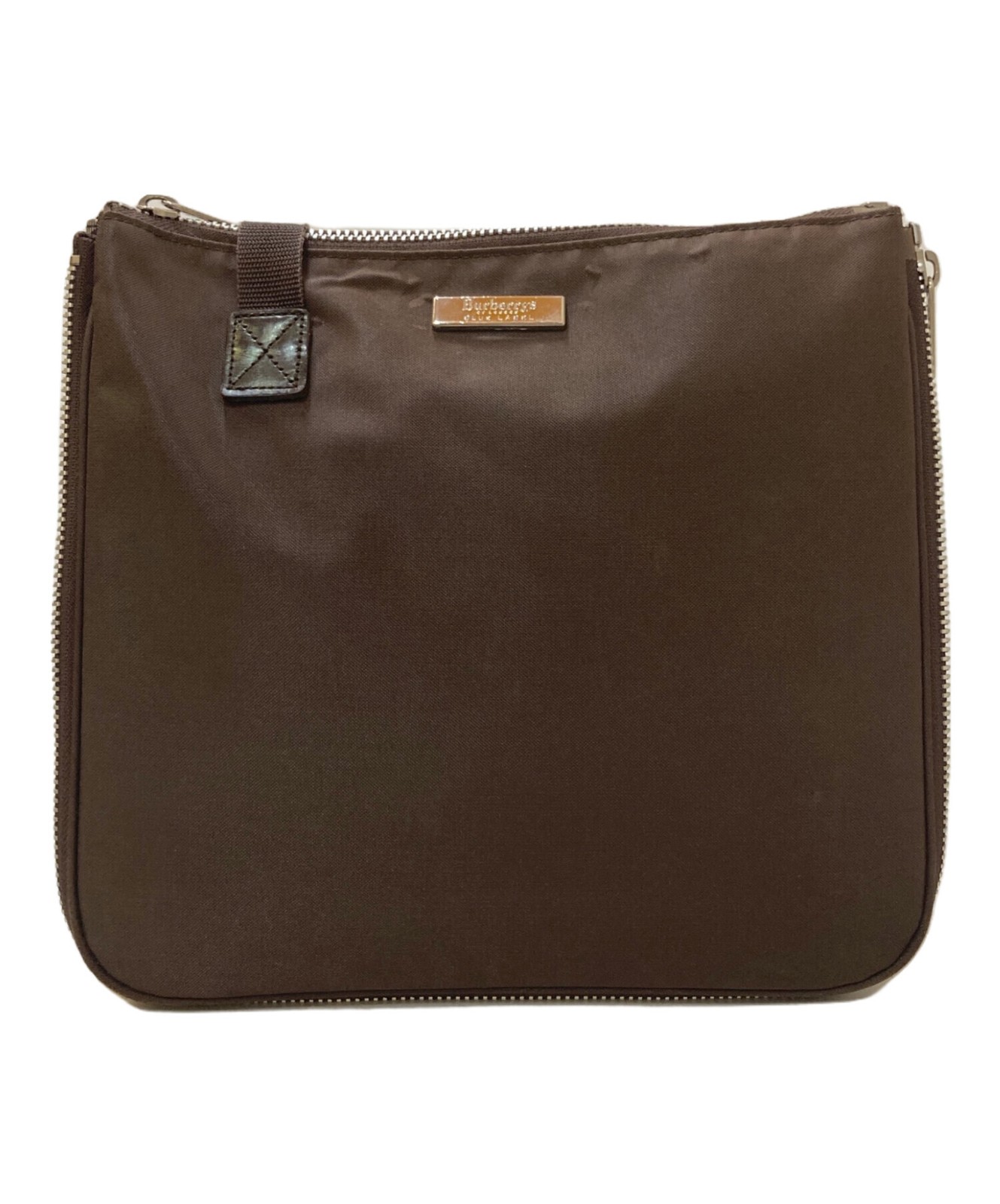 BURBERRY BLUE LABEL Nova Check Panel Shoulder Bag Brown From Japan