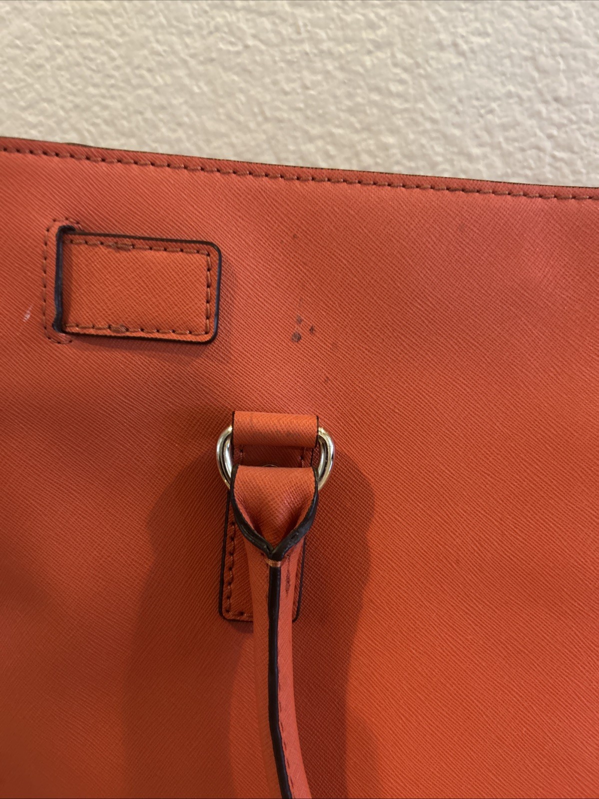 Michael Kors Hamilton Large Satchel Classic Design Mandarin/Gold Navy/Gold