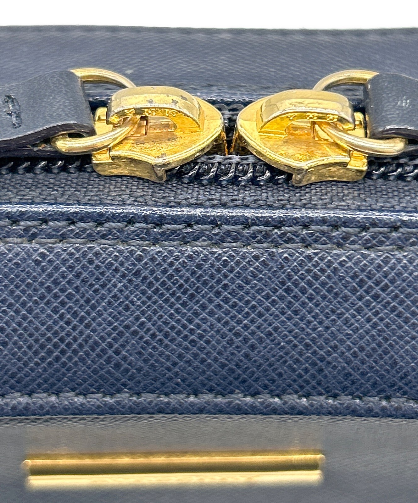 BURBERRY Handbag Navy Nova Check Lining With Logo Plate From Japan