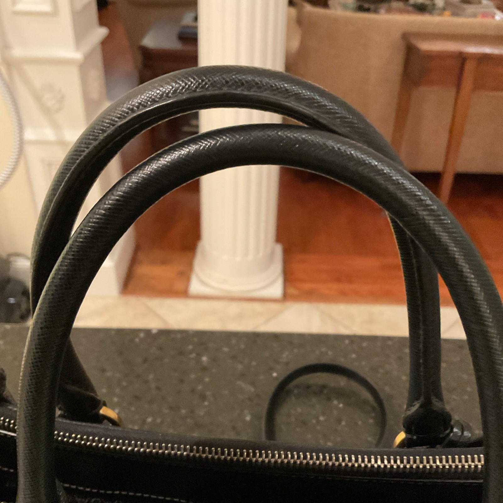 Prada Authenticated Black Crossbody. Approximately 9 X 13.5 Inches, Classic