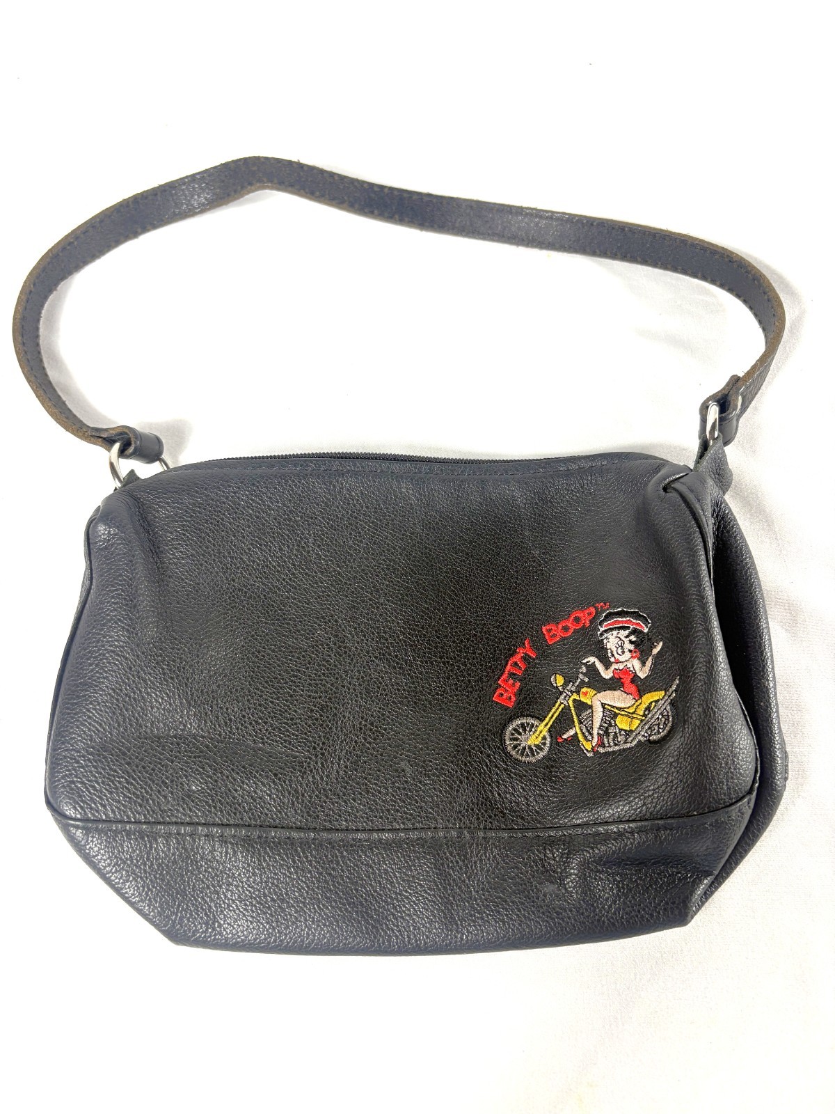 1995 Betty Boop Small Leather Shoulder Bag 9×5.5