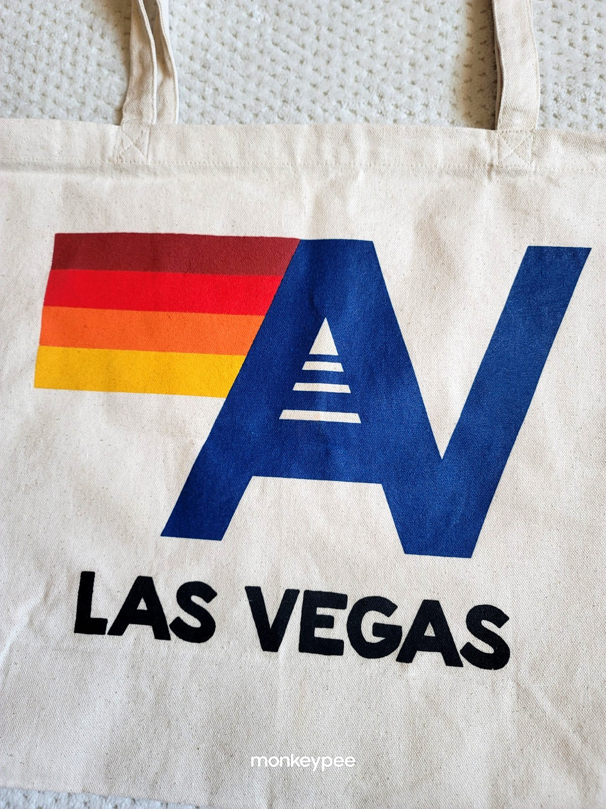 NWOT Aviator Nation Logo Las Vegas 22.5″ Canvas Tote Bag