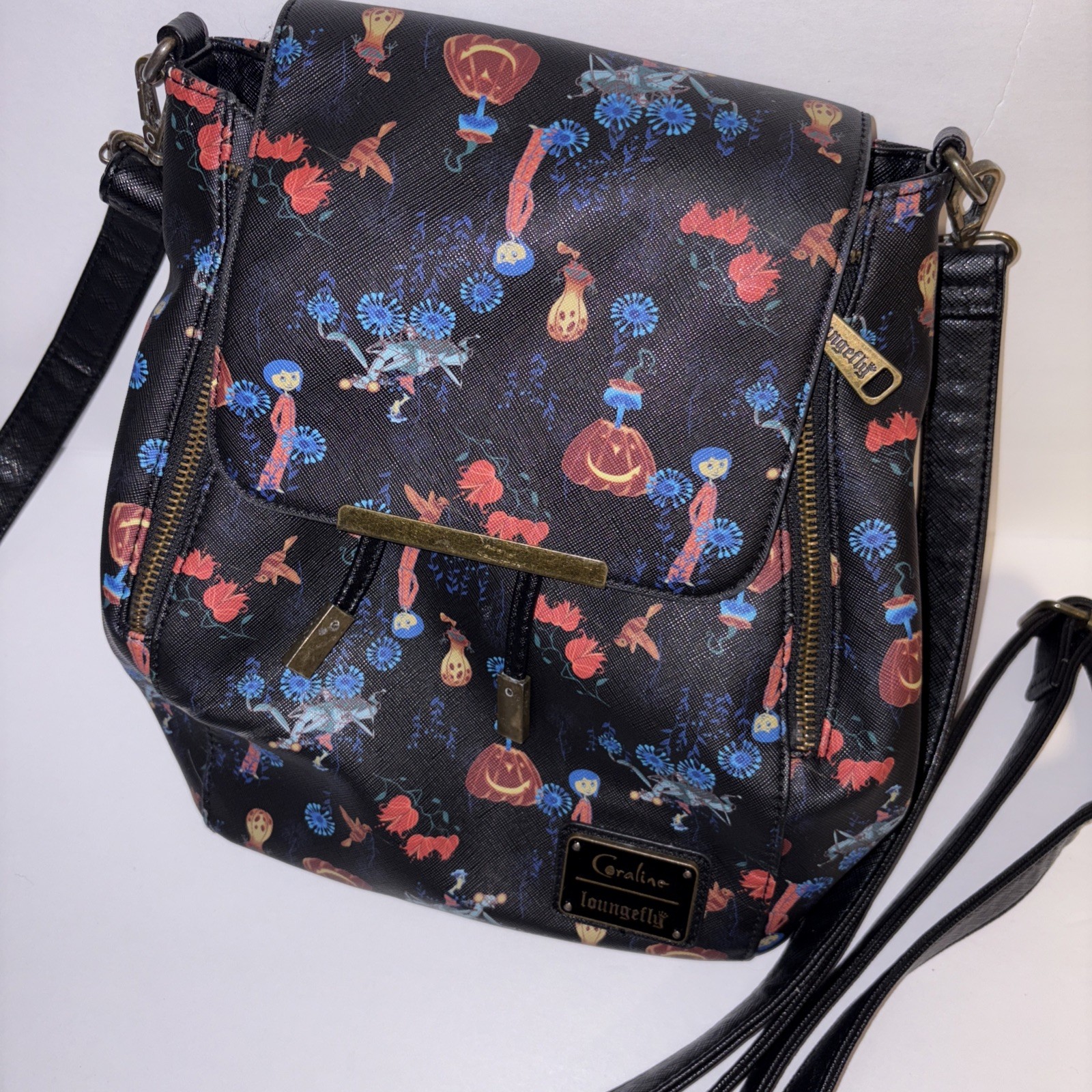 Loungefly Coraline Convertible Backpack Crossbody Bag